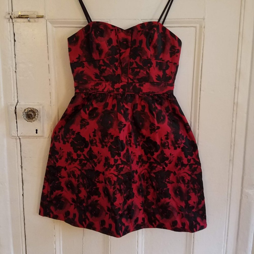 Aqua Strapless Cocktail Dress